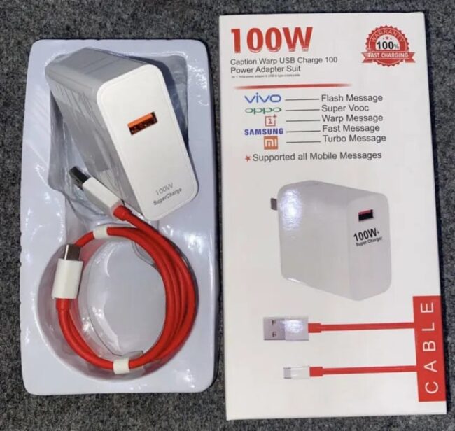 100W Super Fast Charger with USB to Type-C Cable - Image 5